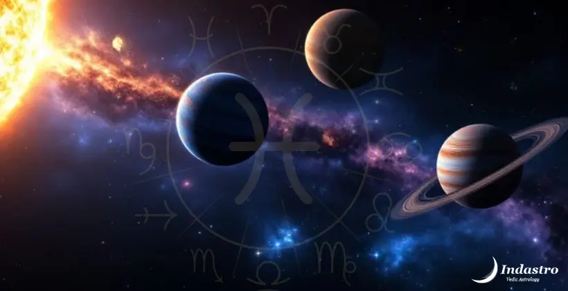 4 Planet Conjunction in Pisces with Kaal Sarp Dosha in April 2026